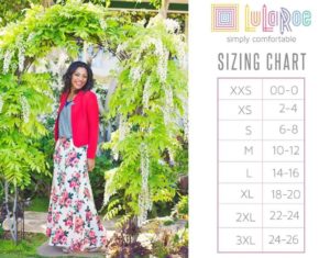 Lularoe Maxi Size Chart